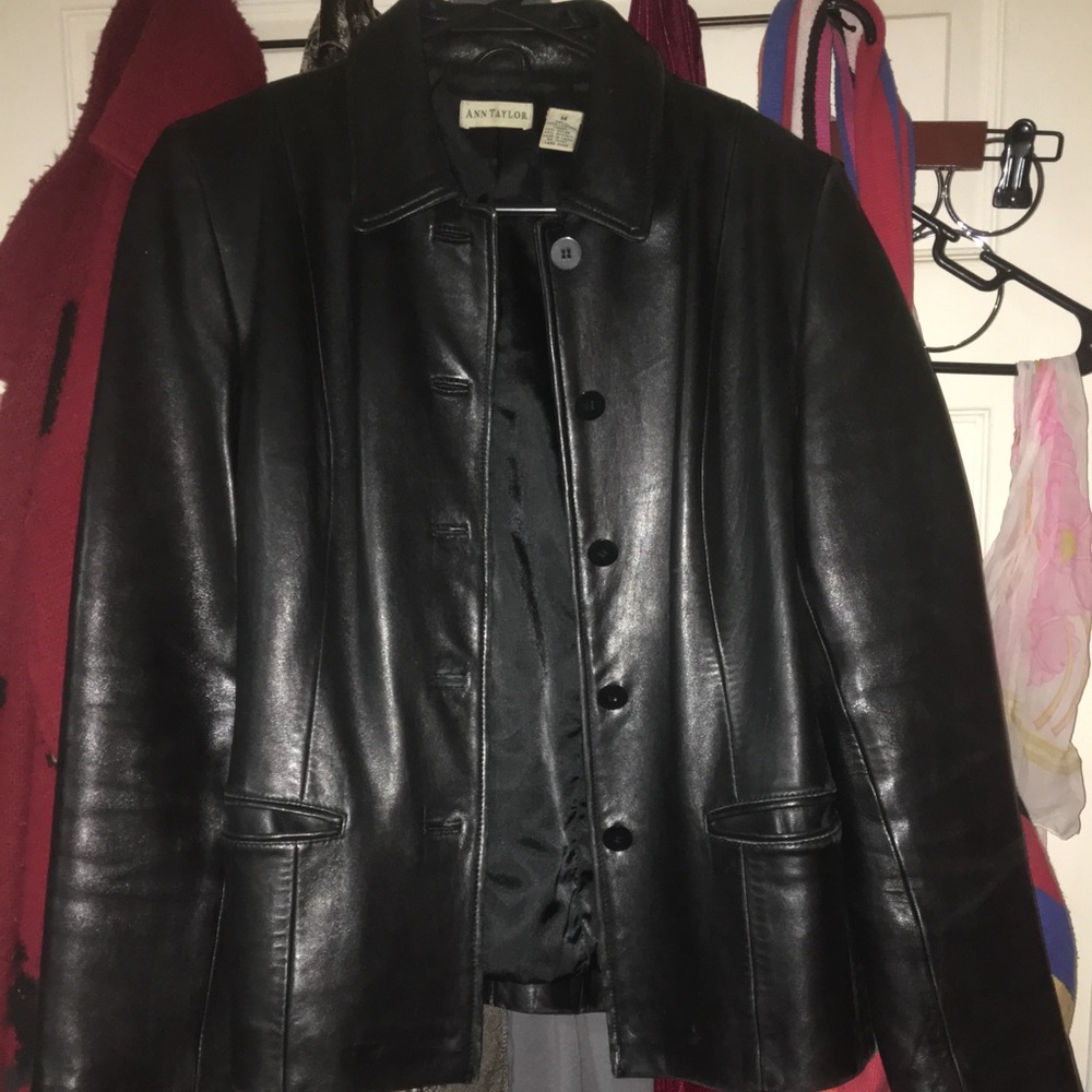 1990’s Ann Taylor extremely soft leather jacket.